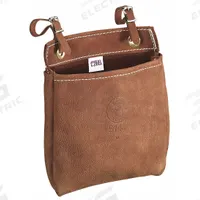 KLEIN TOOLS Tool Pouch: For 3 in Belt Wd - Max, 1 Pockets, Brown (MPN 5146). Key specifications