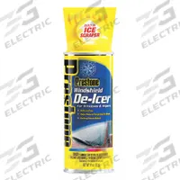 PRESTONE Windshield De-Icer: Ready to Use - Premixed, Windshield Treatment, De-Icer, Liquid, Clear (MPN AS242). Key specifications — Container Type: Aerosol Spray Can; Color: Clear; Product Form: Liquid; Series: De-Icer; Recommended Dilution: Ready to Use; Features: Ice Scraper Top on Both 11Oz and 17Oz Sizes; Product Type: Windshield Treatment; Brand: PRESTONE.