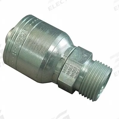 AEROQUIP Hydraulic Crimp Fitting: Steel x Steel, Straight, -12 For Hose Dash Size - Aeroquip Crimp Hydraulic Hose Fittings with ORS Connection