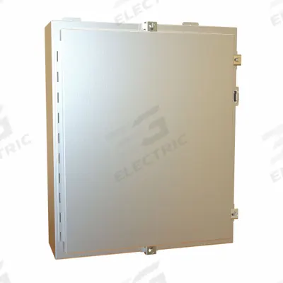 HAMMOND Electrical Enclosure: Stainless Steel, 24 in x 20 in x 6 in, NEMA 12/13/3R/4/4X - Stainless Steel Enclosures