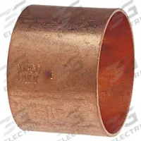 NIBCO Sweat Fitting Coupling: 4 in CTS x 4 in CTS, Cup x FTG, Dimple Center Stop, Drain/Vent (MPN H009950)