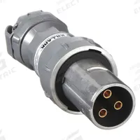 HUBBELL Pin and Sleeve Plug: Gray, 250V DC/600V AC, Three Phase, 100 A, 3 Pole, 3 Wire (MPN VP10377). Key specifications — Brand: HUBBELL.