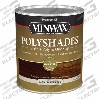 MINWAX Wood Stain: Wood Stain and Sealer, Interior, Oil, 1 qt Container Size, Wood - Combination Wood Stain & Sealers