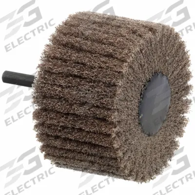 SCOTCH-BRITE Surface Conditioning Flap Wheel: 3 in Dia x 1 3/4 in W, 1/4 in Straight-Shank - Surface-Conditioning Flap Wheels for All Metals