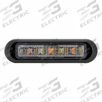 MAXXIMA Surface Mount Emergency Warning Light: Emergency Vehicle Area Light, Amber/Blue/Red/White (MPN M20494RBWY-QC). Key specifications — Brand: MAXXIMA; Lens Color: Clear; Number of Flash Patterns: 28; Operating Voltage: 12/24V DC.