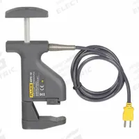FLUKE Pipe Clamp Temperature Probe: -20°F to 300°F /-29°C to 149°C, ±1.9°C/±3.4°F, 1 in Probe Lg (MPN 80PK-10). Key specifications — Brand: FLUKE; Accuracy: ±1.9 °C; Handle Type: Straight.