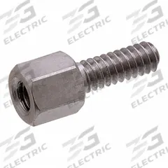 Jack Screw: Male x Female, #4-40 Thread Sz, 7/8 in Lg, Hex, Steel, 3/16 in Hex Wd, Steel, 2B, 25 PK (MPN 4750-9). Key specifications — Brand: RAF ELECTRONIC HARDWARE.