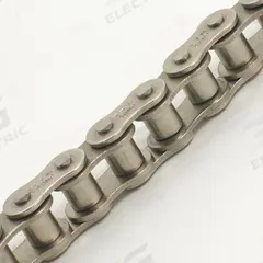 TRITAN Roller Chain: Single Strand, 25, 1/4 in Pitch, Steel, 10 ft Overall Lg, Riveted Pin (MPN 25-1NP X 10FT). Key specifications — Brand: TRITAN.