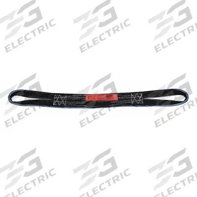 LIFT-ALL Web Sling: Type 6, Polyester, 1 Plies, 5 ft Sling Lg, 9 in Eye Lg - Abrasion-Resistant Polyester Reverse-Eye Web Slings
