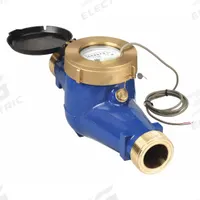 PULSAFEEDER Mechanical Flowmeter: Water Meter, Water, Brass, 1 1/2 in NPT, 1 1/2 in Connection Size (MPN MTR404-G). Key specifications — Brand: PULSAFEEDER; Display Type: Analog; Seal Material: Natural Rubber; Unit Of Measure: Gallons; Accuracy: +/-1.5%; Max. Voltage: 24V DC; Mounting Orientation: Universal.