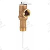 WATTS Temperature and Pressure Relief Valve: Section IV ASME Section, MNPT x FNPT, Brass (MPN L100XL-3). Key specifications — Brand: WATTS; Body Material: Brass.