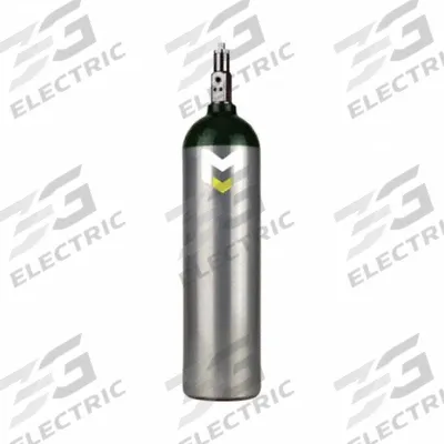 MERET PRODUCTS Medical Oxygen Cylinder: 398 L Capacity, 25 lpm Flow Rate - Max - Empty Cylinders for Medical Oxygen