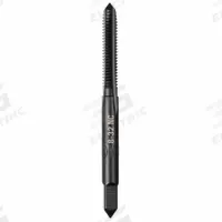 MILWAUKEE Straight Flute Tap: #8-32 UNC, 2B, 4 Flute, Plug Chamfer, Black Oxide Carbon Steel (MPN 49-57-5121)