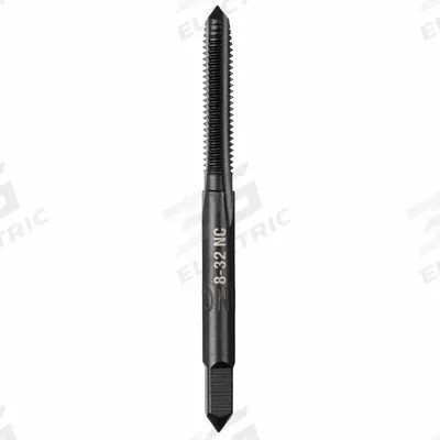 MILWAUKEE Straight Flute Tap: #8-32 UNC, 2B, 4 Flute, Plug Chamfer - General Purpose Hand Taps