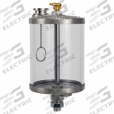 LDI INDUSTRIES Full Flow Reservoir: Gravity Feed Reservoir, 9 oz Capacity, Plastic, NPTF - Standard Drip-Feed Oilers
