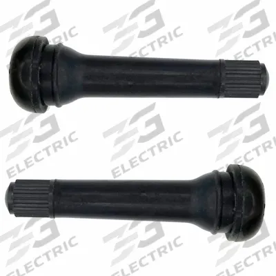 TRU-FLATE Snap-In Valve: Tire Valve, Snap-In, 180° Valve Stem Angle, Straight - Tire Valve Stems