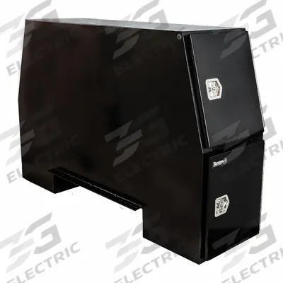 BUYERS PRODUCTS Backpack: Backpack Truck Box, Steel, 58 in Overall Dp, 24 in Overall Ht - Four-Door Backpack Truck Boxes with Offset Base