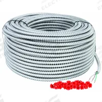 SOUTHWIRE Metal Clad Armored Cable: 12 AWG, 2 Conductors, Copper, 250 ft, Aluminum, Std, THHN (MPN 68936401). Key specifications — Brand: SOUTHWIRE.