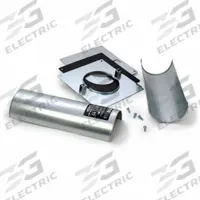 STI Split Sleeve Kit: Round, 2 in Overall Ht, 12 in Overall Lg, 6 in Overall Wd, Cable (MPN FSR200). Key specifications — Brand: STI; Shape_Broad: Round; Mounting Plates Included: Two Plates.
