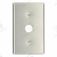 LEVITON Wall Plate: 1 Gang, Std Size (MPN 84037-40). Key specifications — Brand: LEVITON; Material: Stainless Steel.