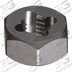 CLE-LINE Hex Threading Die: 3/4"-16 UNF, 1 7/16 in Hex Wd, High Speed Steel (MPN C77630)