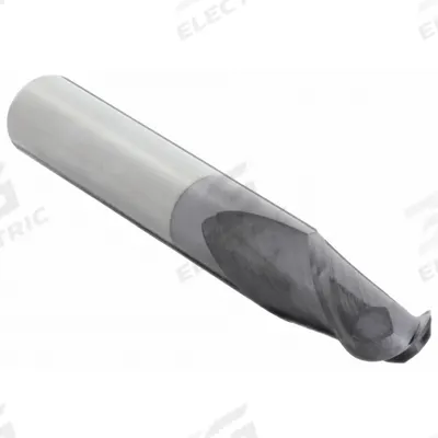 CLEVELAND Ball End Mill: Carbide, TiAlN Coated, 2 Flute, 7/16" Mill Dia, 5/8" LOC - General Purpose Carbide Ball End Mills
