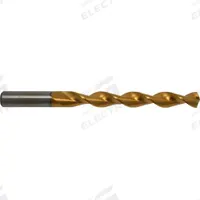 CHICAGO-LATROBE Jobber Length Drill Bit: #37, 135° Split Point, TiN-Coated HSS, Parabolic Flute (MPN 53966). Key specifications — attr1225567: 0.1040.