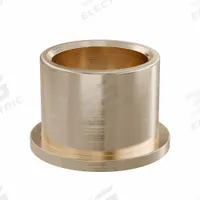 Flanged Sleeve Bearing: Bronze, SAE 841, 1 in Bore, 1 1/4 in OD, 1 in Lg, -35°F to 300°F, 10 PK (MPN FF1213-02B). Key specifications — System of Measurement: Inch; Material Grade: SAE 841; Flange Type: Flanged; Brand: OILITE.