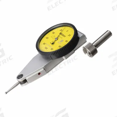 MITUTOYO Dial Test Indicator: 0 mm to 0.2 mm, Horizontal, Metric - Dial Test Indicators - Horizontal & Tilted-Face Styles
