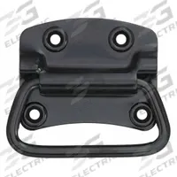 MONROE PMP Folding Pull Handle: Unthreaded Holes, Steel, Black, #10 Screw Size, 0.31 in (MPN PH-0287). Key specifications — Brand: MONROE PMP; Projection Type: Non-Recessed; Material: Steel; Finish: Polished Zinc; Color: Black; Folding Type: Folding; Mounting Type: Unthreaded Holes; Screw Size: #10.