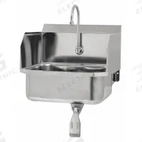 SANI-LAV Hands-Free Sink: 1 Stations, 7 in Bowl Dp, 17 in Bowl Lg, 14 in Bowl Wd, Faucet Included (MPN 5071-0.5). Key specifications — Includes Side Splash: Side Splash Included; Series: Stainless Steel Hand Wash Sink; Brand: SANI-LAV.