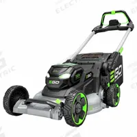 EGO Battery-Powered Lawn Mower: Self-Propelled, 22 in Cutting Wd, Bag/Mulch/Side Discharge Location (MPN LM2206SP). Key specifications — Run Time: 70 min; Battery Platform: 56V ARC Lithium™; Deck Material: Aluminum; Brand: EGO; Speed Settings: Variable; Filter - Kit Contents: Battery Included; Power Source: Battery-Powered.