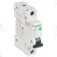 SCHNEIDER IEC Supplementary Protector: 1 A Amps, 60V DC, 14kA at 120/240V AC, Screw Clamp, C60SP, D (MPN M9F23101). Key specifications — Brand: SCHNEIDER; Terminal Connection: Screw Clamp; DC Voltage Rating: 60V DC; Max. AIR Rating: 14kA at 120/240V AC; Series: C60SP; AC Voltage Rating: 240/415V AC; Curve Type: D.