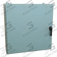 HAMMOND Enclosure: Steel, 36 in x 36 in x 12 in, NEMA 12/13/3R/4, Solid Cover, Hinged (MPN HW363612GYHK). Key specifications — Closure Method: Handle; Brand: HAMMOND; Knockouts: Not Included.
