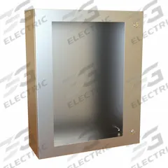 HAMMOND Electrical Enclosure: Stainless Steel, 30 in x 24 in x 8 in, NEMA 12/13/3R/4/4X, Hinged (MPN EN4SD30248WSS). Key specifications — Brand: HAMMOND; Closure Method: 1/4-Turn Latch; Enclosure Material: Stainless Steel; Knockouts: Not Included.
