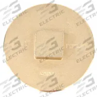 APPROVED VENDOR Plug: Solid Plug, Class 20, 3 1/2 in Fitting Pipe Size, IPS Socket, Polished Brass (MPN BPR350). Key specifications — attr1362624: 5 psi.