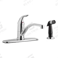 CHICAGO FAUCETS Low Arc Kitchen Faucet: 430, Brass, Single-Post, Deck, 4 Mounting Holes, 1 Handles (MPN 432-MPABCP). Key specifications — Series: 430; Brand: CHICAGO FAUCETS.