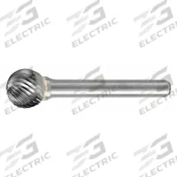 WIDIA Carbide Bur: Ball, SD-5L6, Single Cut, 1/2" Head, 1/4" Shank (MPN M40338). Key specifications — attr983756: SD-5L6; attr952433: WIDIA METAL REMOVAL.