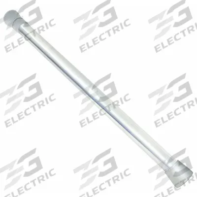 APPROVED VENDOR Shower Curtain Rod: 1 1/4 in Overall Wd, Zinc - Rods & Mounting Hardware for Shower Curtains