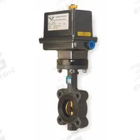 MILWAUKEE VALVE Butterfly Valve: For Gas/Oil/Water Media, Ductile Iron, 115V AC, 4 in Pipe Size, Lug (MPN GLC33E 4). Key specifications — Input Control Signal: 4-20 mA; Brand: MILWAUKEE VALVE; Disc Material: Bronze.