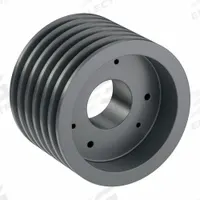 APPROVED VENDOR V-Belt Pulley: B66, 6 Groove, 6.95 in OD, Bushed Bore, SK, Quick Detachable (MPN 6B66SK). Key specifications — Pulley Industry Number: B66; Pitch Diameter: 6.2 in (4L, A); For Belt Section (broad, with similar types): 4L, A, or AX.