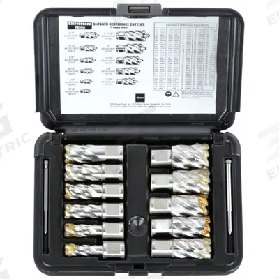 SLUGGER BY FEIN Annular Cutter Set: 1 in Max Cutting Dp, Pilot Pin Included - Annular Cutter Sets