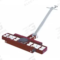 GKS-PERFEKT Machine Roller: 39,600 lb, 4 3/8 in Deck Ht, 6 3/4 in L x 6 3/4 in W, (16) Rollers, Red (MPN 3-10216). Key specifications — attr1344324: Rubber Padded; attr1344335: Pulling Handle with Tow Eye; attr1344360: GKS-PERFEKT; attr1344361: Red.