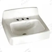 AMERICAN STANDARD Bathroom Sink: Regalyn™, White, Enameled Cast Iron, 20 in Overall Lg, Centerset (MPN 4869004.020). Key specifications — Series: Regalyn™; Includes: Front Overflow, Soap Depression, Wall Hanger; Color: White; Brand: AMERICAN STANDARD; Sink Type: Bathroom; Material: Enameled Cast Iron; Sink Material: Cast Iron.