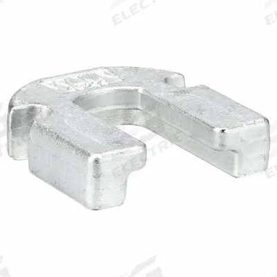 WILTON Replacement Shoe: Polished Chrome, 3 5/8 in Lg, Repl Shoe, 5ERE7 - Shoes for Hold-Down Clamps