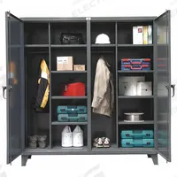 STRONG HOLD Storage Cabinet: 72 in x 24 in x 78 in, 10 Adj Shelves, 2 Doors, Legs, Dark Gray, Swing (MPN 66-DSW-2410). Key specifications — Brand: STRONG HOLD; Base Type: Legs; Cabinet Color: Dark Gray; Frame Assembled: Assembled.