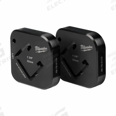 MILWAUKEE Shearing Die: (2) Shearing Dies, For 1 5/8 in Strut Wd - Dies for Strut Shears