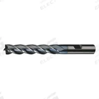 CLEVELAND Square End Mill: High Speed Steel, TiCN Coated, 6 Flute, 1-1/4" Mill Dia, 1-3/8" LOC (MPN C75079)