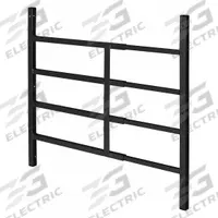 PRIME-LINE Window Security Guard: Fixed, 15 3/4 in to 22 in, 21 1/4 in Ht, 4 Bars, Black (MPN S 4759). Key specifications — Brand: PRIME-LINE; Material: Carbon Steel; Mounting Location: Inside/Outside; Adjustability: Fixed; Color: Black.