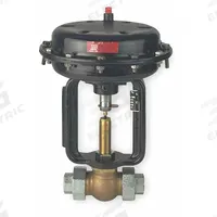 SPENCE Pneumatic Globe Control Valve: Bronze, 1/2 in Pipe Size, FNPT x FNPT, Air to Spring, Female (MPN K1TC811-36RA). Key specifications — Brand: SPENCE; Disc Material: Stainless Steel; Connection Type: FNPT x FNPT.